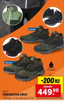 Lidl CRIVIT Trekingová obuv nabídka