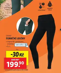 Lidl CRIVIT Funkční legíny nabídka