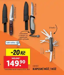 Lidl CRIVIT Kapesní nůž / nůž nabídka