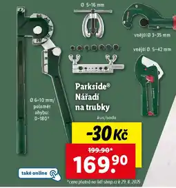 Lidl ParksideⓇ Nářadí na trubky nabídka