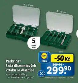 Lidl ParksideⓇ Sada diamantových vrtáků na dlaždice nabídka