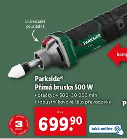 Lidl ParksideⓇ Přímá bruska 500 W nabídka
