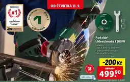 Lidl ParksideⓇ Úhlová bruska 1200 W nabídka
