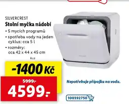 Lidl SILVERCREST Stolní myčka nádobí nabídka