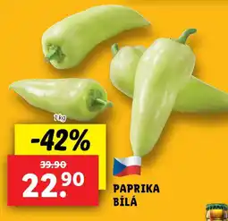 Lidl Paprika bílá nabídka