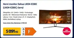 Datart Herní monitor Dahua LM34-E330C (LM34-E330C) černý nabídka