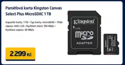 Datart Paměťová karta Kingston Canvas Select Plus MicroSDXC 1 TB nabídka