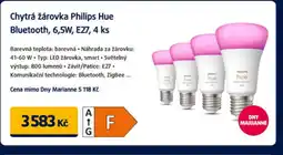 Datart Chytrá žárovka Philips Hue Bluetooth, 6,5W, E27 nabídka