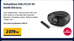 Datart Radiopřijímač DAB+/CD JVC RD- E664B-DAB černý nabídka