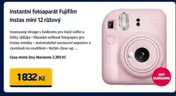 Datart Instantní fotoaparát Fujifilm Instax mini 12 růžový nabídka