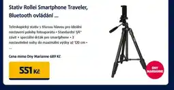 Datart Stativ Rollei Smartphone Traveler, Bluetooth ovládání. nabídka