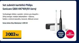 Datart Set zubních kartáčků Philips Sonicare 5300 HX7109/01 černý nabídka