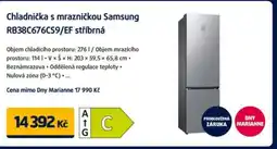 Datart Chladnička s mrazničkou Samsung RB38C676CS9/EF stříbrná nabídka