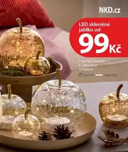 NKD LED skleněné jablko od nabídka