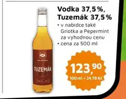 Můjobchod Vodka 37,5%, Tuzemák 37,5% nabídka