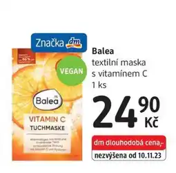 dm drogerie Balea textilní maska nabídka