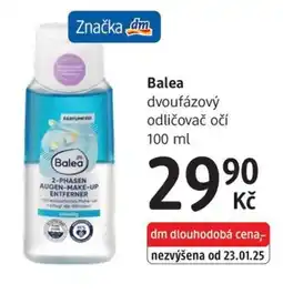 dm drogerie Balea dvoufázový odličovač očí nabídka