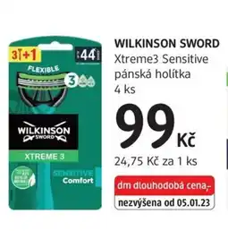 dm drogerie Wilkinson Sword Xtreme3 Sensitive nabídka