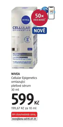 dm drogerie NIVEA Cellular Epigenetics omlazující nabídka