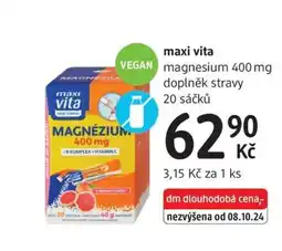 dm drogerie Maxi vita magnesium nabídka