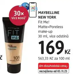dm drogerie MAYBELLINE NEW YORK Fit Me! Matte+Poreless make-up nabídka