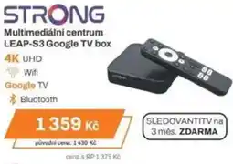 Expert STRONG Multimediální centrum LEAP-S3 Google TV box nabídka