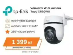 Expert Tp-link Venkovní Wi-fi kamera Tapo C520WS nabídka