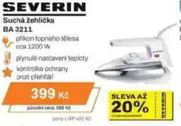 Expert SEVERIN Suchá žehlička BA 3211 nabídka