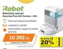 Expert Robotický vysavač Roomba Plus 405 Combo + WH nabídka