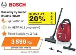 Expert BOSCH Sáčkový vysavač BGB41RD3H nabídka