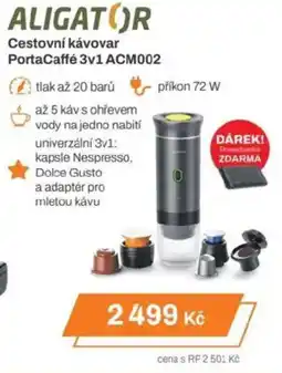 Expert ALIGATOR Cestovní kávovar PortaCaffé 3v1 ACM002 nabídka