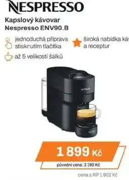 Expert NESPRESSO Kapslový kávovar Nespresso ENV90.B nabídka