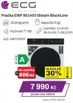 Expert ECG Pračka EWF 901400 iSteam BlackLine nabídka