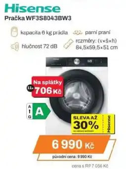 Expert Hisense Pračka WF3S8043BW3 nabídka