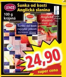 Norma Šunka od kosti Anglická slanina nabídka