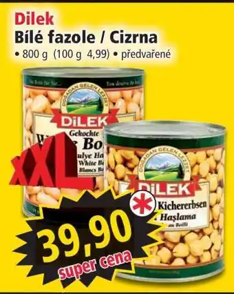 Norma Dilek Bílé fazole / Cizrna nabídka