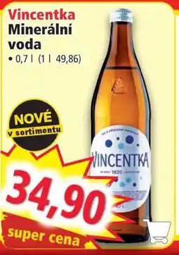 Norma VINCENTKA MINERÁLNÍ VODA nabídka