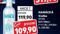 Kaufland HANÁCKÁ Vodka 37,5% nabídka