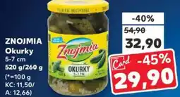 Kaufland ZNOJMIA Okurky nabídka