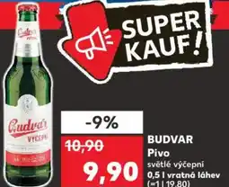 Kaufland BUDVAR Pivo nabídka