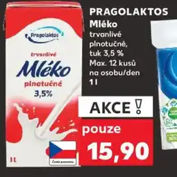 Kaufland PRAGOLAKTOS Mléko nabídka