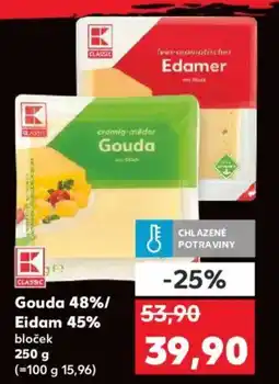 Kaufland Gouda 48%/ Eidam 45% bloček nabídka