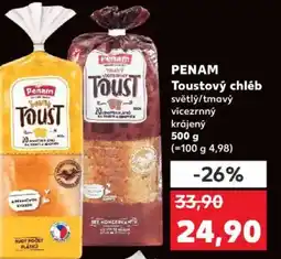 Kaufland PENAM Toustový chléb nabídka