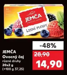 Kaufland JEMČA Ovocný čaj nabídka