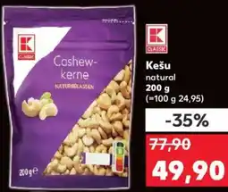 Kaufland Kešu natural nabídka