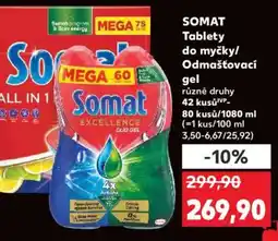 Kaufland SOMAT Tablety do myčky/ Odmašťovací nabídka