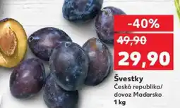 Kaufland Švestky nabídka