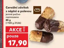 Kaufland Cereální závitek s náplní a polevou nabídka