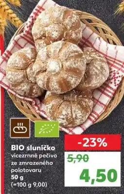 Kaufland BIO sluníčko vicezrnné pečivo nabídka