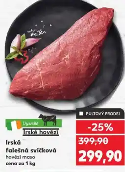 Kaufland Irská falešná svíčková nabídka